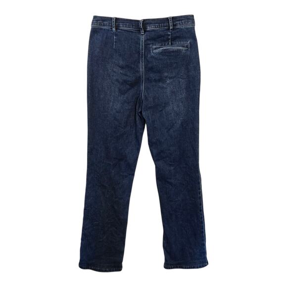 J McLaughlin Jeans Womens 4 Blue Straight Leg Mid-Rise Med Wash Classic Preppy - Picture 2 of 12